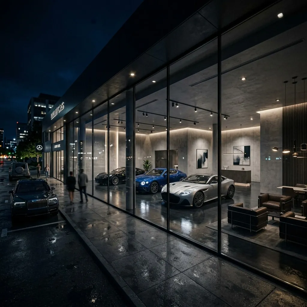Gece Showroom Atmosferi